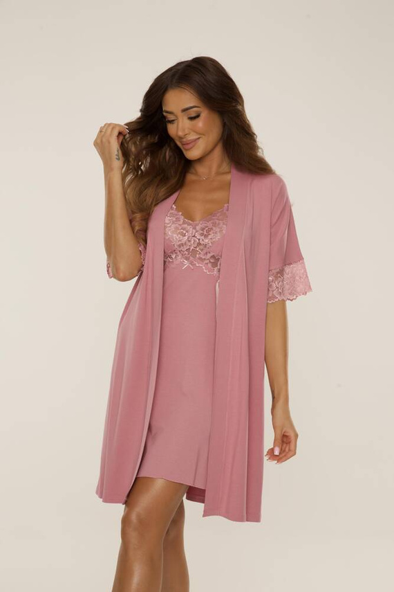 639 Camicia da notte Noela De Lafense - rosa sporco