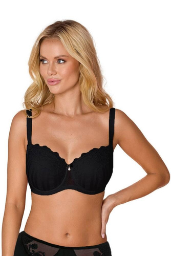 VB-452 Reggiseno imbottito a coppa intera Vena nero