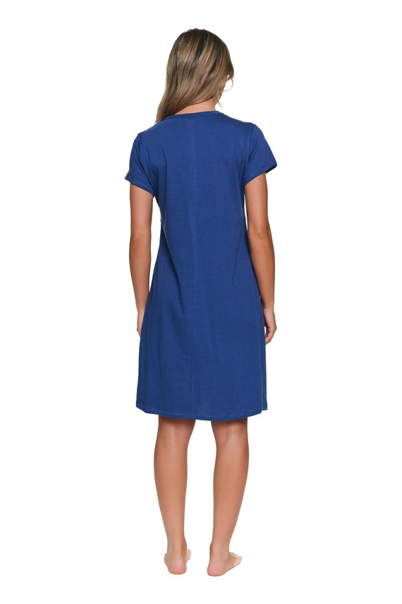 Camicia Premaman Doctor Nap 7547 100% Cotone per Allattamento Donna indigo