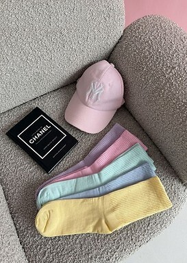 Calze donna cotone Milena  1313-002– a coste comode quotidiane pink