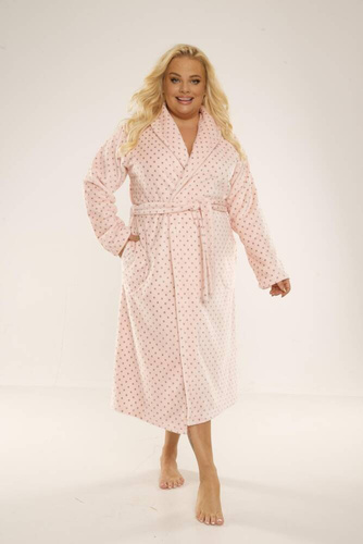 548 Accappatoio da donna Melanie Long Forex - Salmone