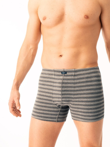 Boxer da uomo Key MXH 311 marrone - cotone, confortevole e traspirante