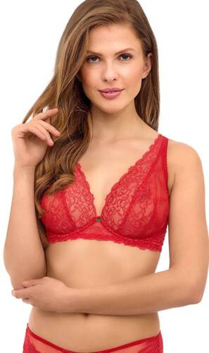 2523 Reggiseno Lupoline soft bralette rosso