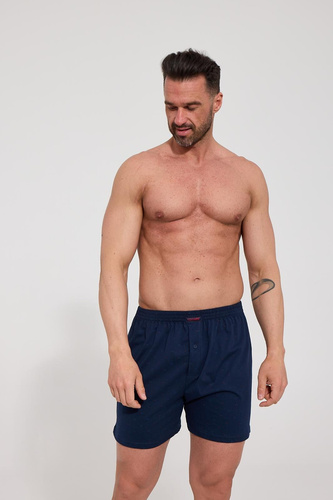 Boxer da uomo Cornette Comfort 002/358, 008/358 blu navy – comodi, in cotone