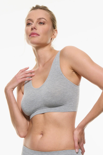 SOFT Spiman Melange Reggiseno Bralette in Bambù Morbido e Traspirante