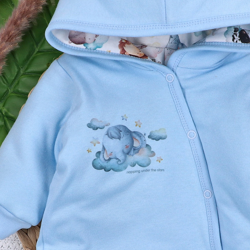 ABN-5617 Tutina per neonato in cotone biologico Little Dreamers Nini - calda, ecologica, sicura