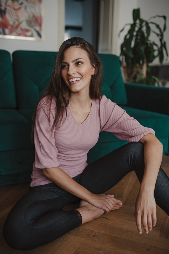 Maglia premaman e allattamento Milk&Love Milky Puff costina maniche buf