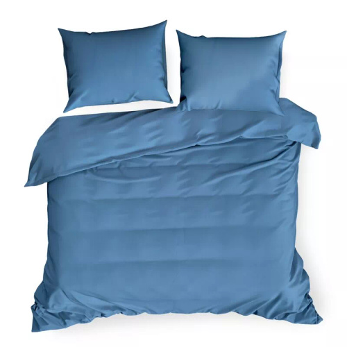 Biancheria da letto MI in microfibra Eurofirany morbida con cerniera 100% poliestere blu