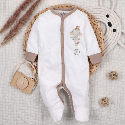 ABN-5586 Circus Baby Pajac Nini - 100% cotone organico, anallergico, produzione polacca