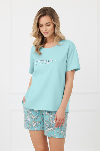 Pigiama donna Misaki Italian Fashion cotone manica corta pantaloncini corti