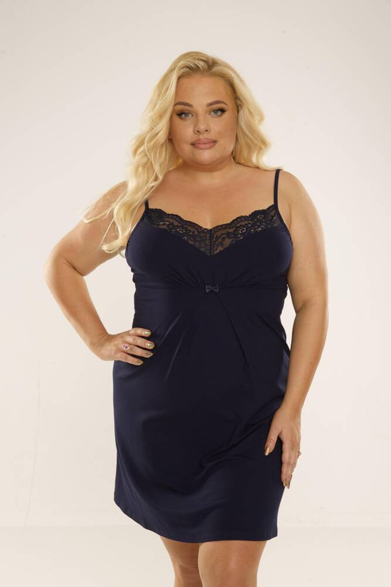 995 Camicia da notte Chantal - blu navy