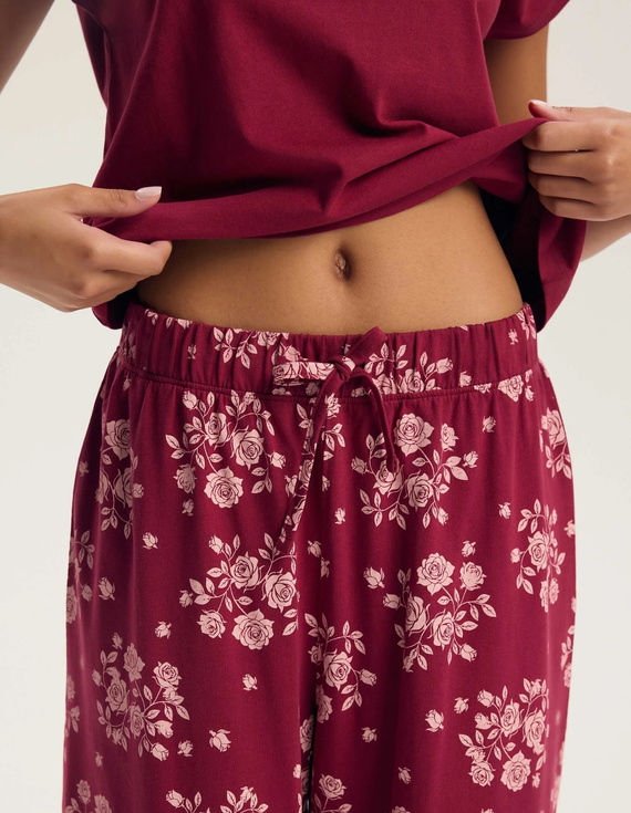 Pigiama donna Henderson Ginni 45420 100% cotone pantaloni lunghi gatti