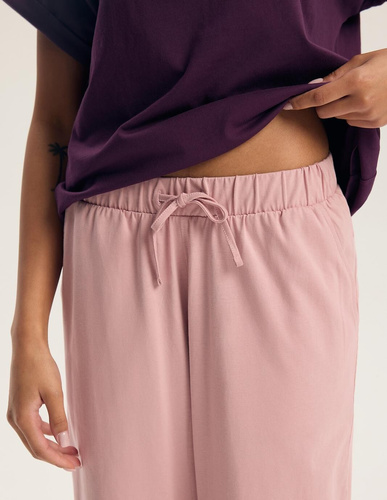 Henderson Galla 45445 Pigiama Donna 100% Cotone Pantaloni Lunghi viola-rosa sporco