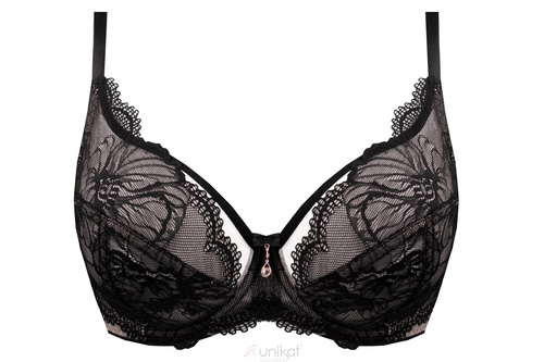 Reggiseno soft Unikat Belem nero pizzo leggero confortevole