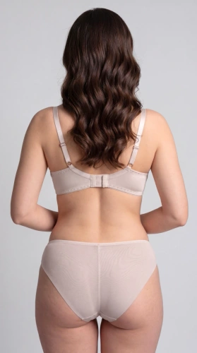 Slip Claudine Unikat beige ricamati eleganti in tulle trasparente