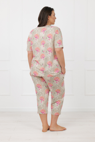 Pigiama donna Harmonia Italian Fashion pantalone manica corta 3/4 viscosa