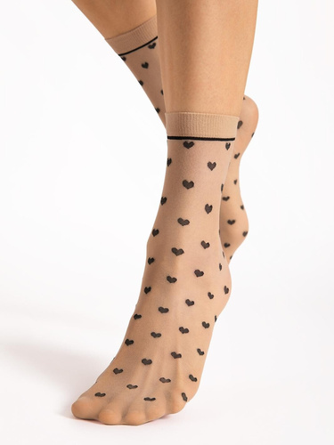 Calzini donna Fiore G 1197 Elia 20 den sottili fantasia comfort