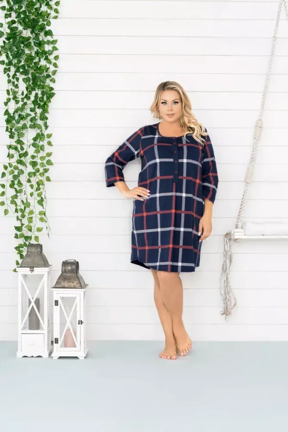 Izera camicia da donna per l'allattamento a 3/4 Moda Italiana - stampa