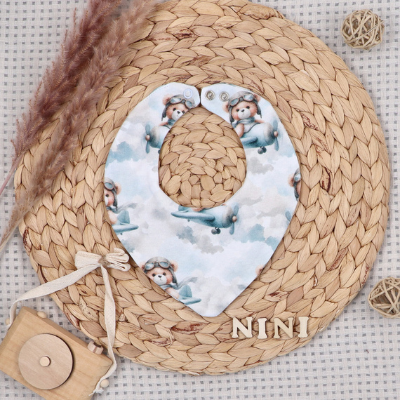 NINI ABK-0059/PIL completo neonato 4 pezzi Baby Bear Pilot