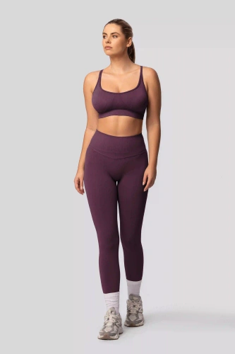 Leggings push-up Spaio PRO vita alta modellanti coprenti plum