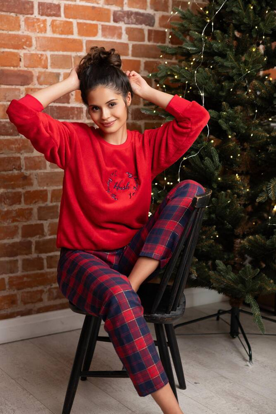 Pigiama Cordelia Sensis donna - blu navy-rosso