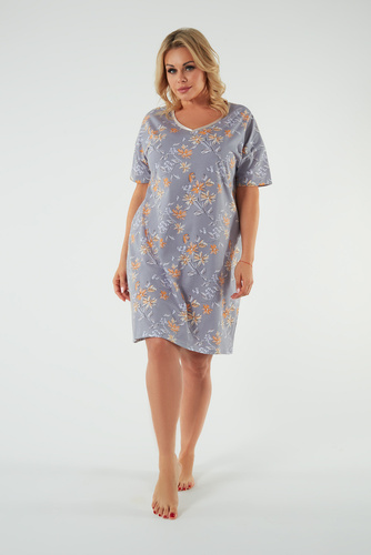 Camicia da notte Kasos, manica corta Moda italiana - stampa