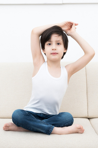 Gilet Tomi per ragazzi, spalla larga Moda Italiana - bianco