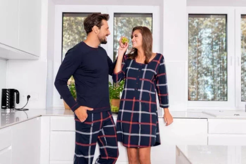 Izera camicia da donna per l'allattamento a 3/4 Moda Italiana - stampa