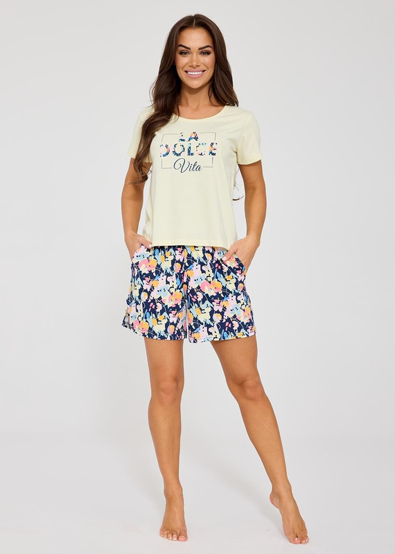Pigiama da donna Cornette Dolce Vita 880/331, 100% cotone, manica corta