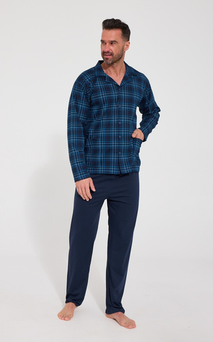 Pigiama Uomo Cornette 114/88 Aperta 100% Cotone Manica Lunga