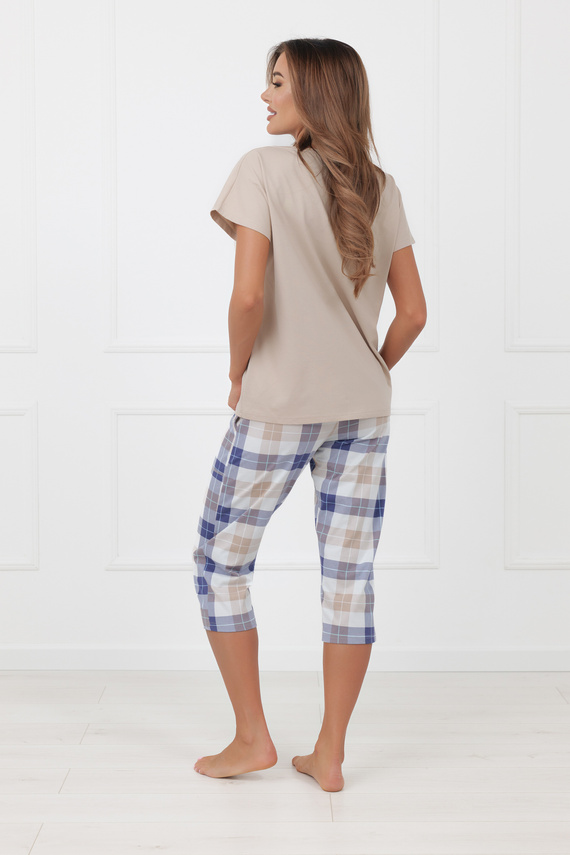 Pigiama donna Rima Italian Fashion 100% cotone manica corta 3/4