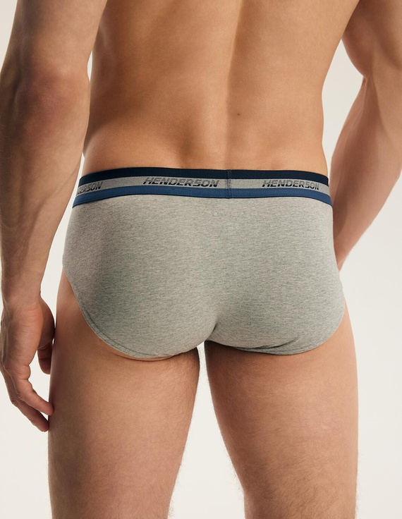 Slips da uomo Henderson Far 45787 2 pezzi in cotone grigio e jeans