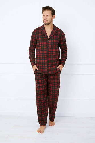 Nicolas Pigiama uomo manica lunga, pantaloni lunghi Moda italiana - stampa