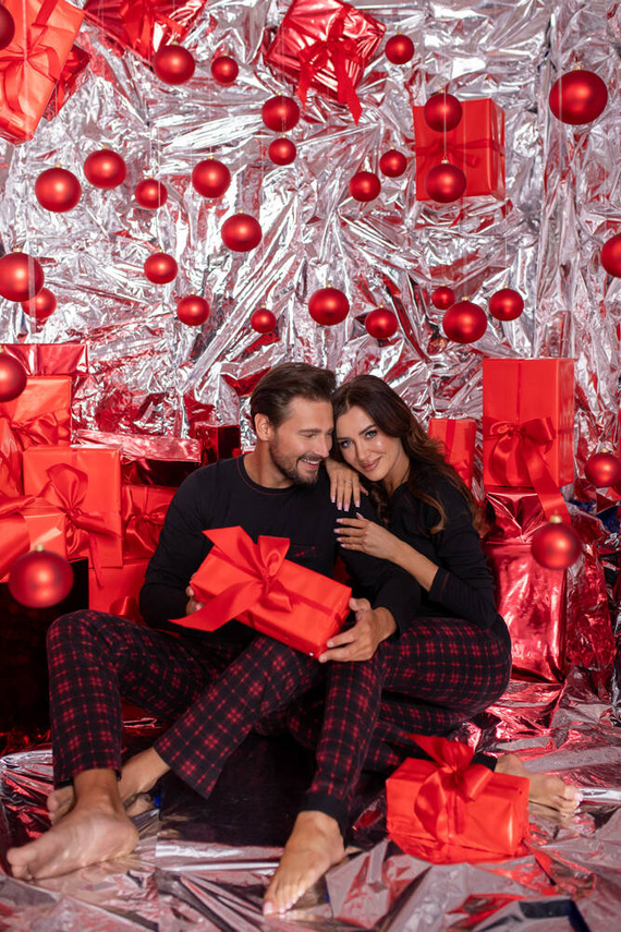 Ordesa Pigiama da donna manica lunga, pantaloni lunghi Moda italiana - nero/stampa