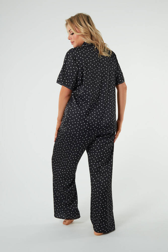 Ria Pigiama donna manica corta, pantaloni lunghi Moda italiana - stampa