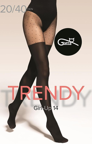 Collant Gatta Trendy Girl-up 14 calze imitazione 20/40 den
