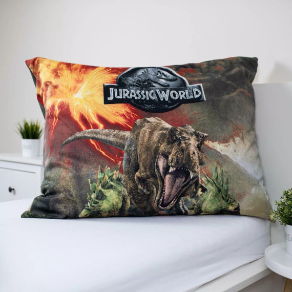 Biancheria da letto 140x200 Dinozauri Parco Giurassico Vulcano 70x90 Jerry Fabrics