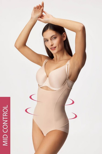 Body modellante con scollo aperto 19621 Ysabel Mora snellente Nergo