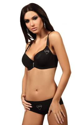 Reggiseno push-up Anzai LivCo Corsetti Fashion - nero