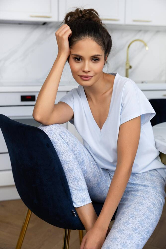 Pigiama da donna Evelina Sensis - blu