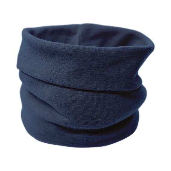 Mantello per bambini Eevi in lana merino - blu navy, morbido e traspirante