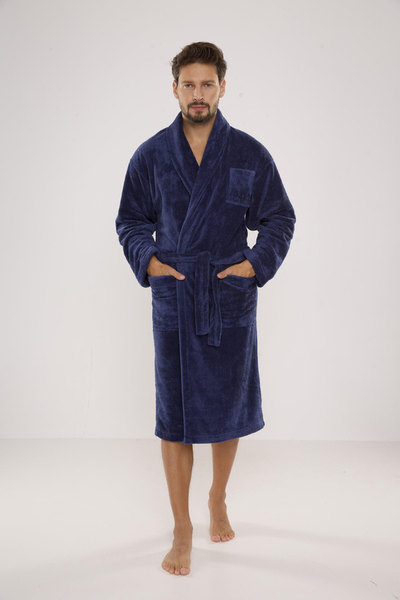 811 Accappatoio in felpa da uomo De Lafense - denim