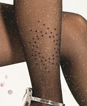 Partito d'argento wz.17 Collant Lurex 20 den - collant eleganti con lucentezza e fantasia