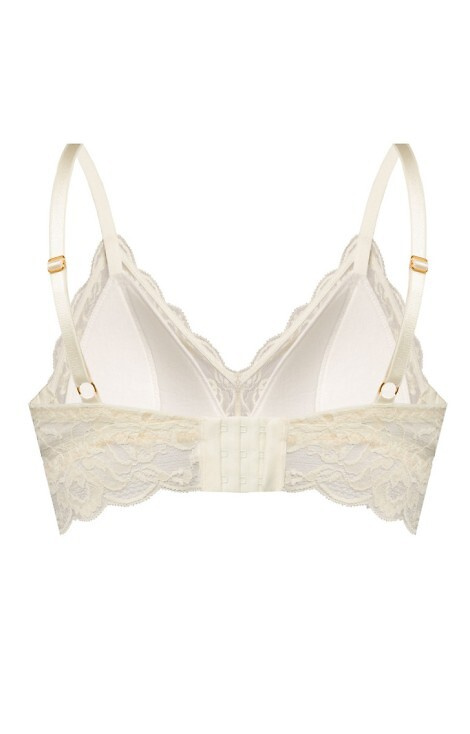 Kaja 02 Reggiseno morbido con ferretto Mefemi sabbia - pizzo, morbido, confortevole, con fiocco decorativo