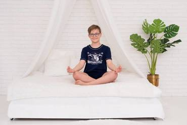 Pigiama Gibson Boys a maniche corte, pantaloni Italian Fashion - blu navy