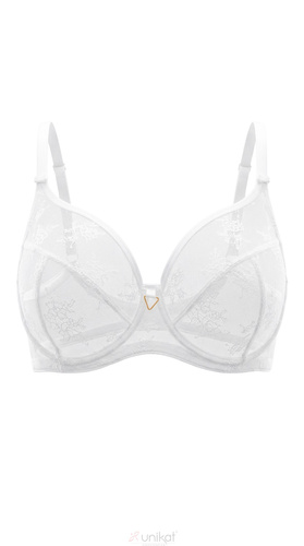 Reggiseno Soft Unikat Adeli Bianco in Pizzo Morbido con Ferretto