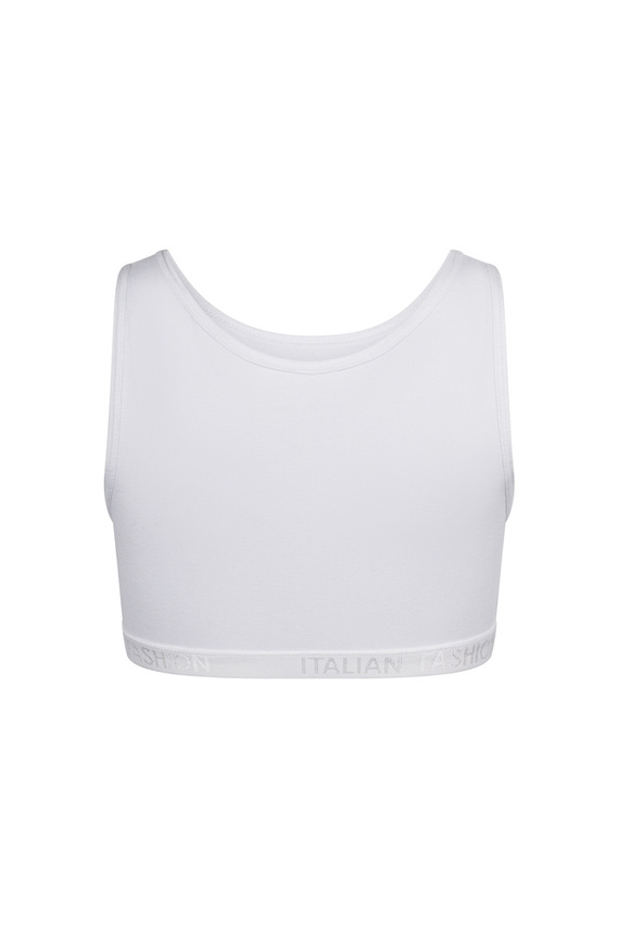 Nikola Reggiseno per bambine con spalline larghe Moda italiana - bianco