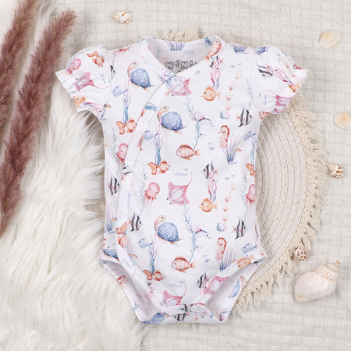 ABN-5473 Corpo a busta Nini di Underwater World - cotone organico, manica corta