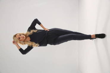 305 Paula Tuta pigiama donna - blu navy