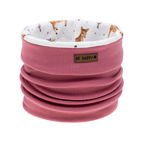 216269 Camino Lala Nicol - Camino per bambini bifacciale rosa con motivo di sardine